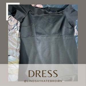 Eloquii Off The Shoulder Mermaid Dress-Black